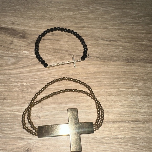 Set of 2 cross bracelets - Picture 1 of 2